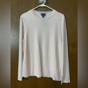 Scoop Pink Long Sleeve Top NWT